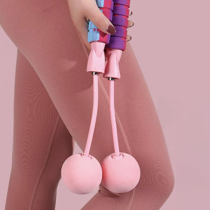 2 in 1 Training Adjustable Ropeless Skipping Rope