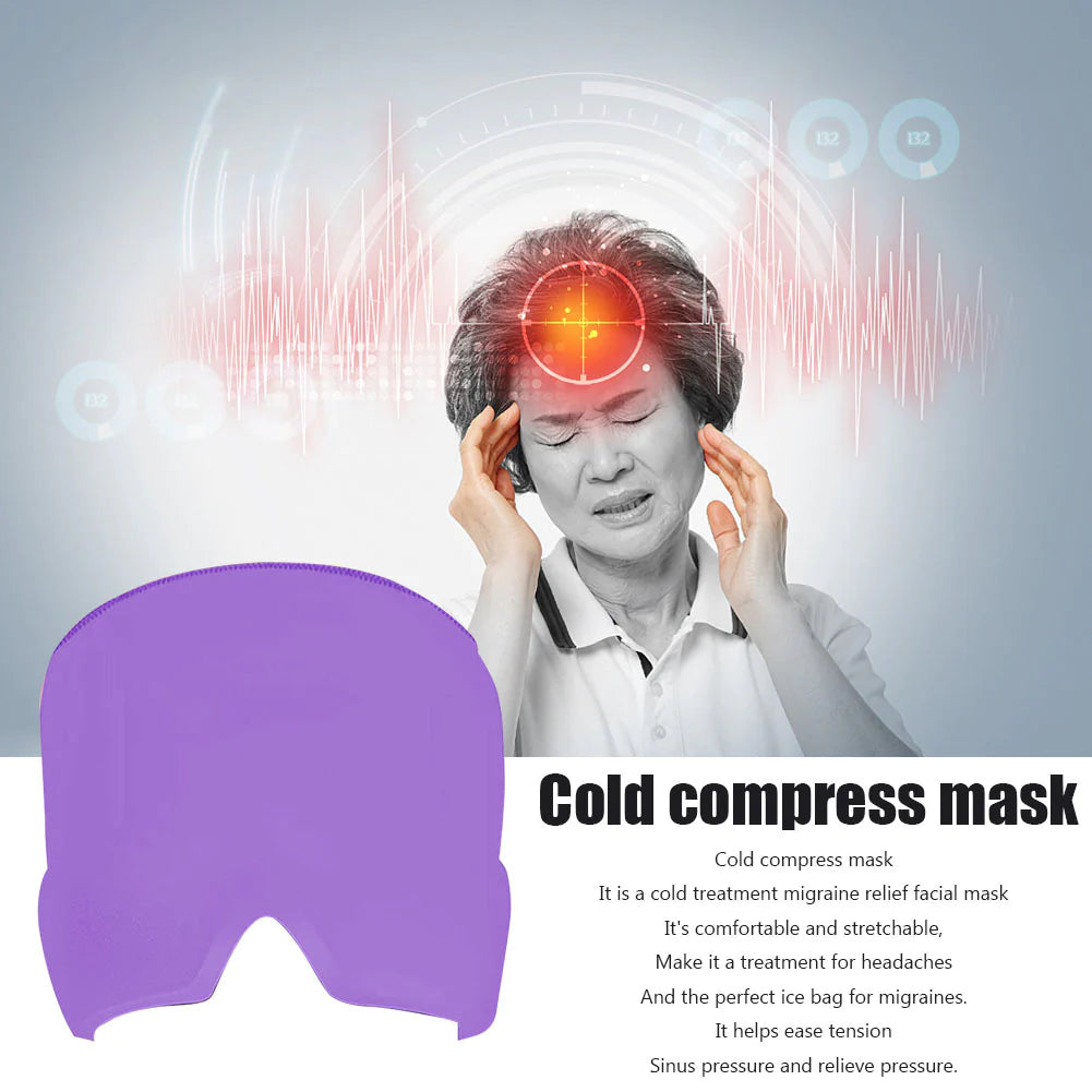 Wearable Gel Ice Therapy Cap for Headache, Migraine, and Sinus Relief