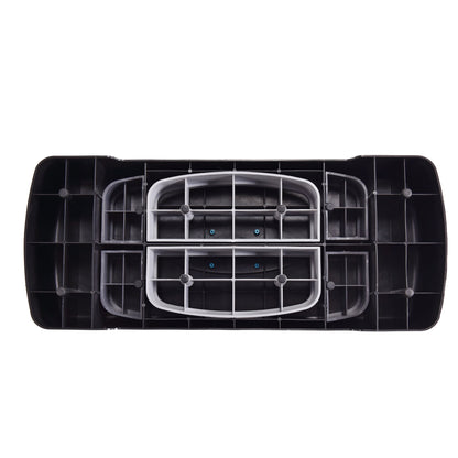 3-Level Aerobic Step Deck , Adjustable to 4"-6"-8" Heights, Black/Gray/Blue