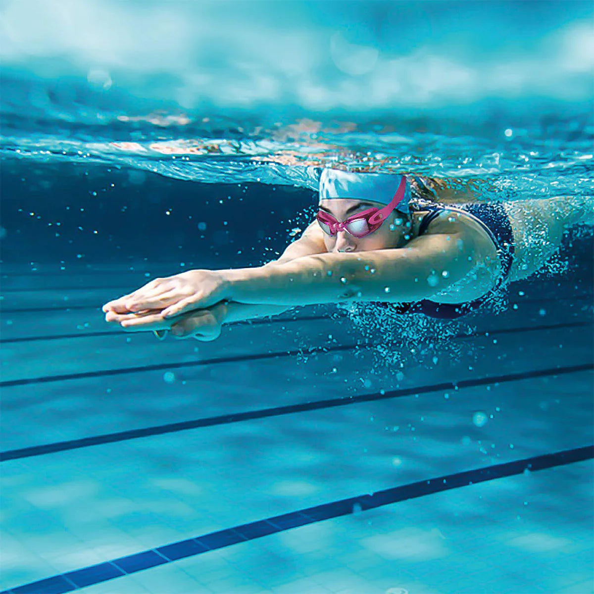 Premium Clear Swimming Goggles with UV Protection and Anti-Fog Feature for Adults and Children
