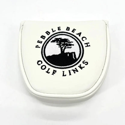 Premium PU Leather Golf Head Covers for Driver, Fairway Wood, Hybrid, and Putter - Small Tree Pattern Design