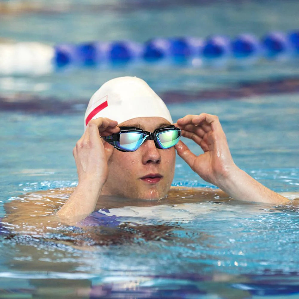 Premium Clear Swimming Goggles with UV Protection and Anti-Fog Feature for Adults and Children