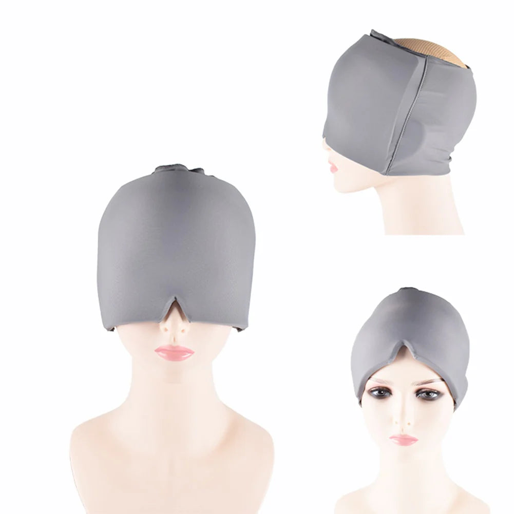 Wearable Gel Ice Therapy Cap for Headache, Migraine, and Sinus Relief