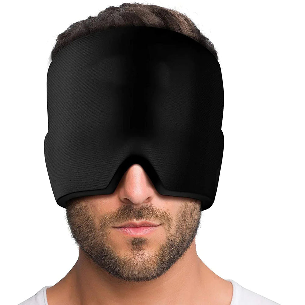 Wearable Gel Ice Therapy Cap for Headache, Migraine, and Sinus Relief