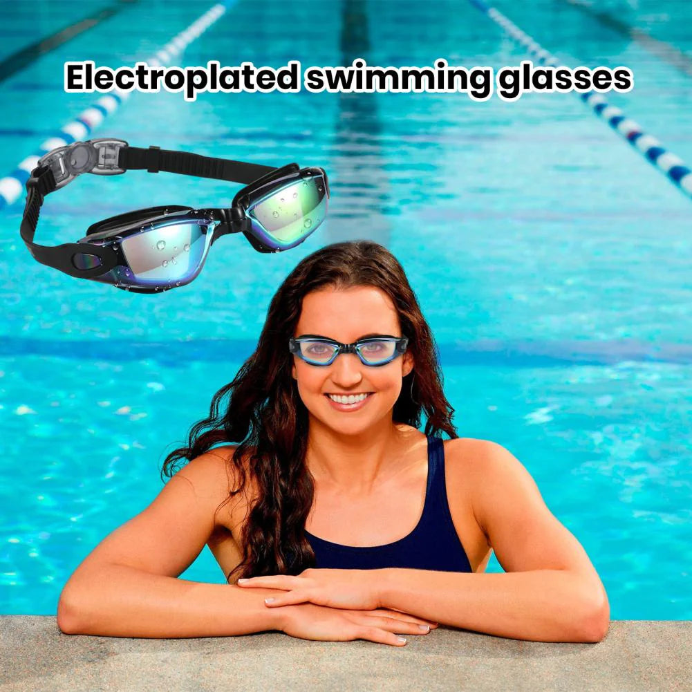 Premium Clear Swimming Goggles with UV Protection and Anti-Fog Feature for Adults and Children