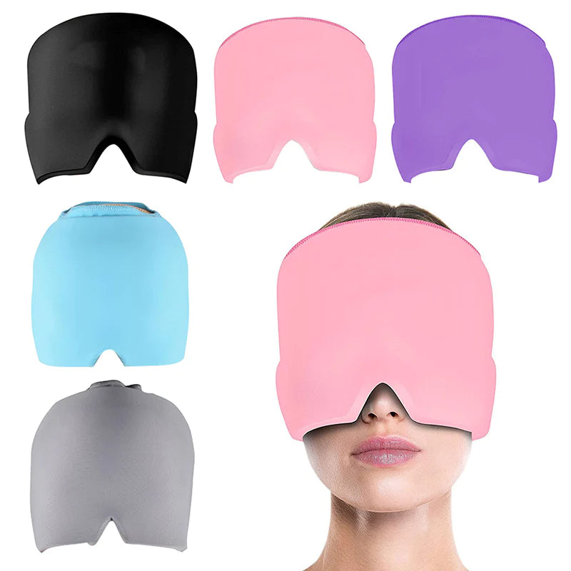 Wearable Gel Ice Therapy Cap for Headache, Migraine, and Sinus Relief