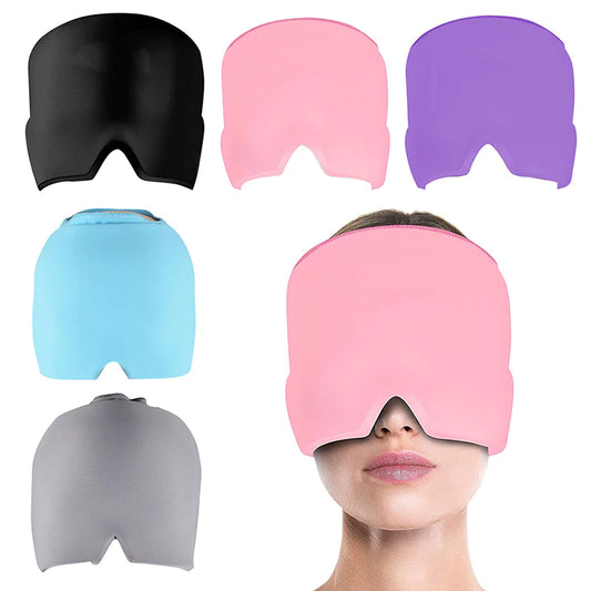 Wearable Gel Ice Therapy Cap for Headache, Migraine, and Sinus Relief