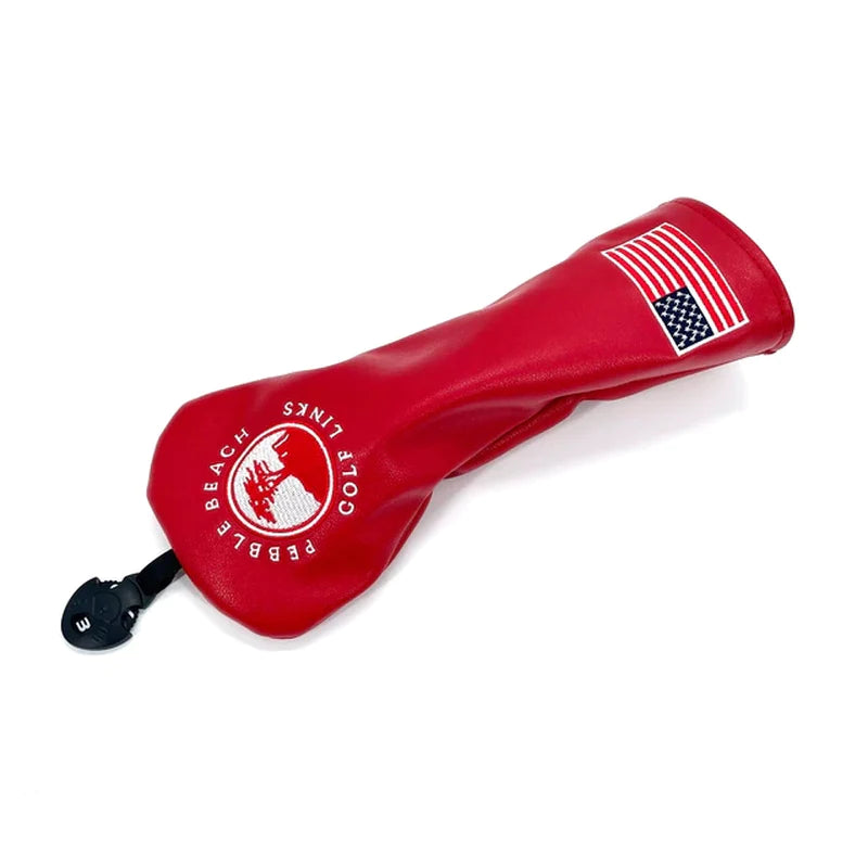 Premium PU Leather Golf Head Covers for Driver, Fairway Wood, Hybrid, and Putter - Small Tree Pattern Design