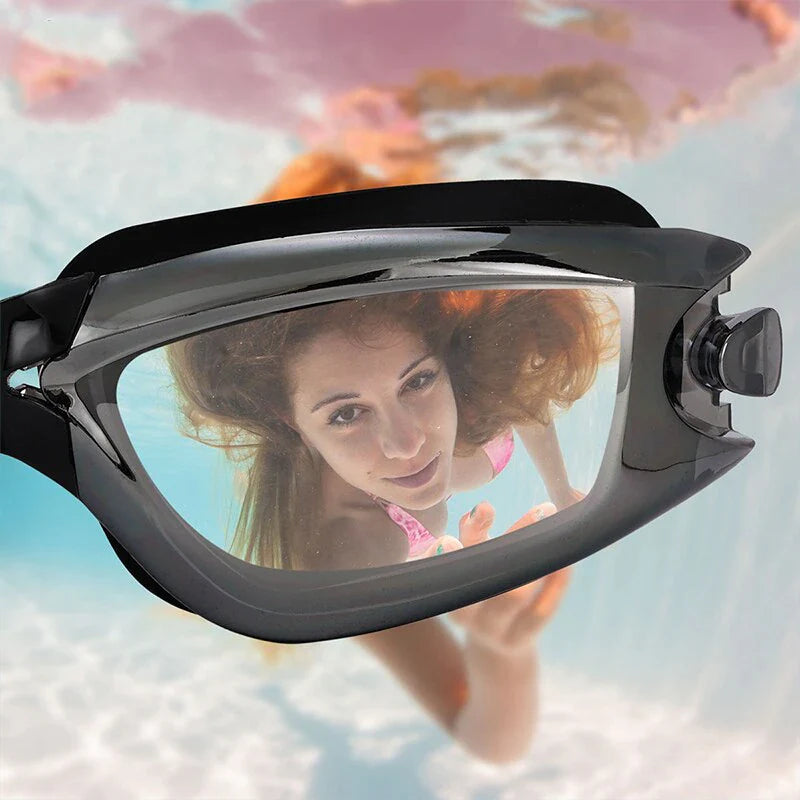 Premium Clear Swimming Goggles with UV Protection and Anti-Fog Feature for Adults and Children